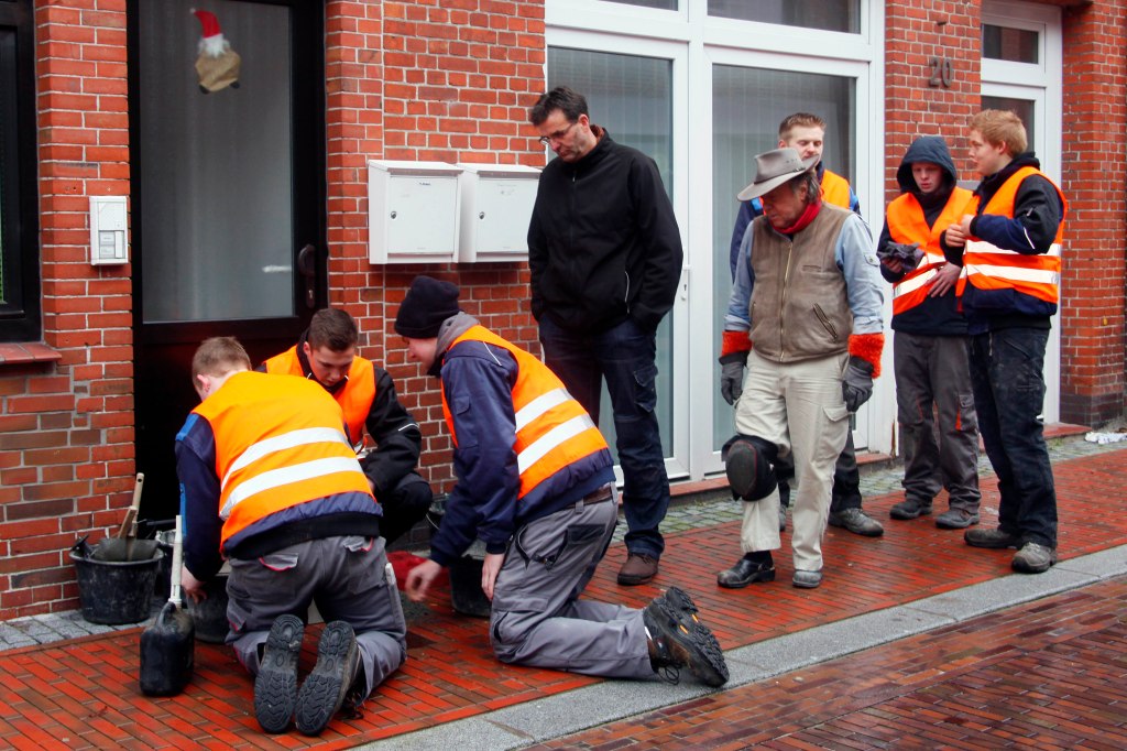 Verlegung durch die Schüler 6350
