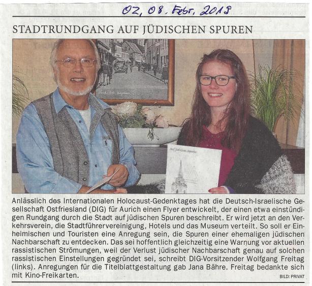 Auf jüdischen Spuren in Aurich